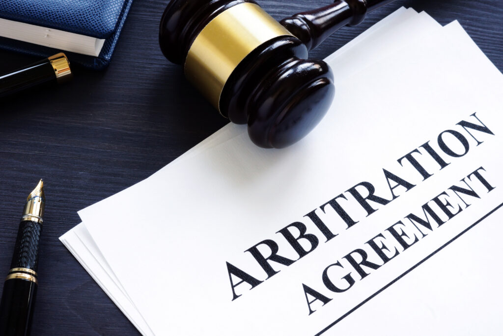 A paper titled "Arbitration Agreement".
