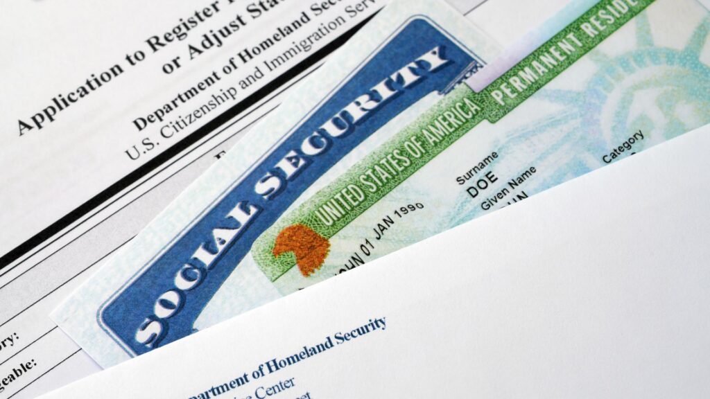 Immigration documents.